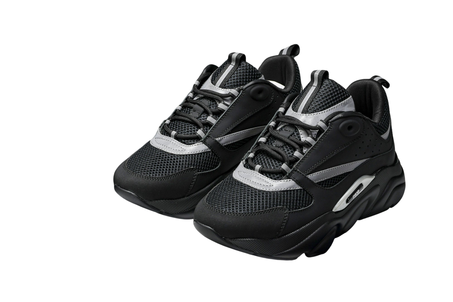 Dior B22 Black Silver Men's Designer Sneakers - Premium Fashion Streetwear Shoes