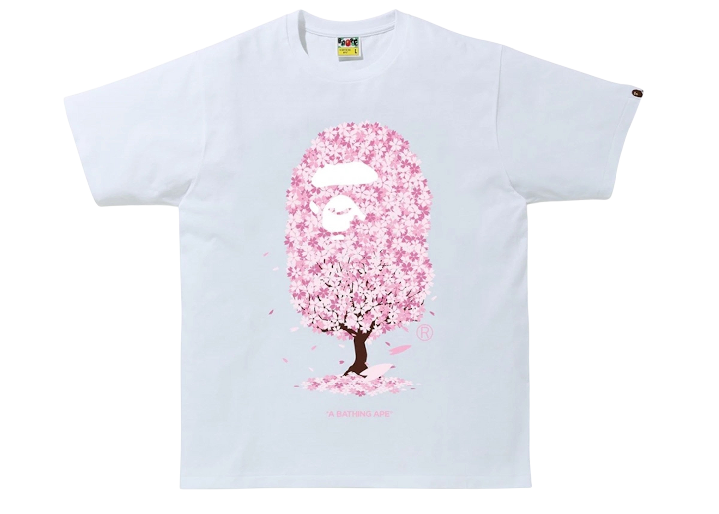BAPE A Bathing Ape Sakura Tree Tee Casual Streetwear T-Shirt