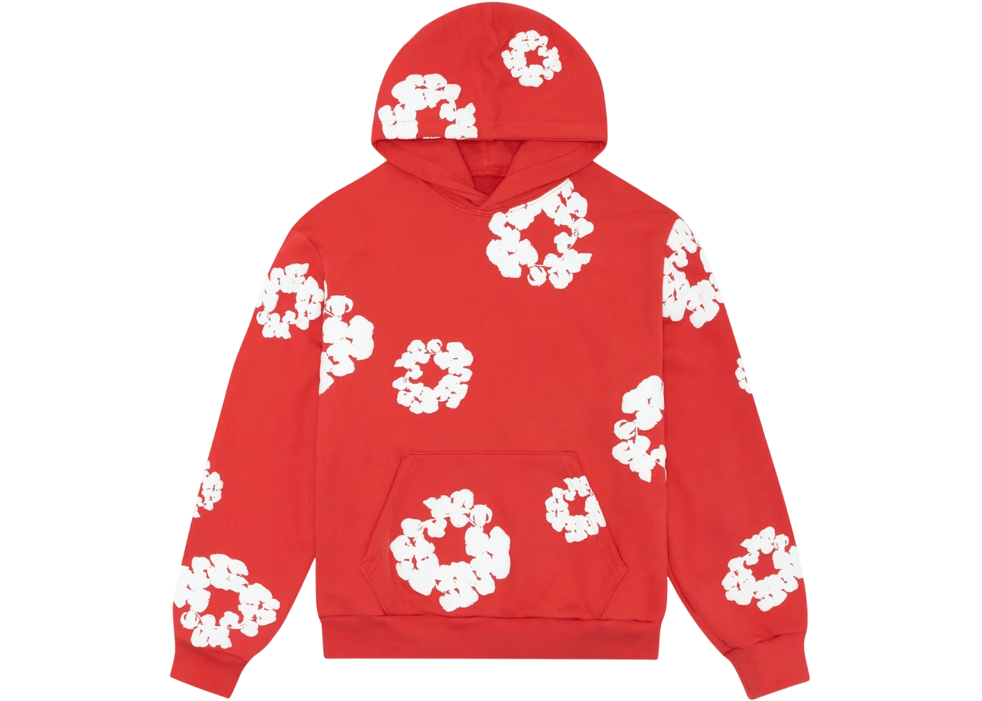 Vibrant Red Denim Tears Cotton Wreath Sweatshirt - Comfortable, Stylish, Unisex, Durable
