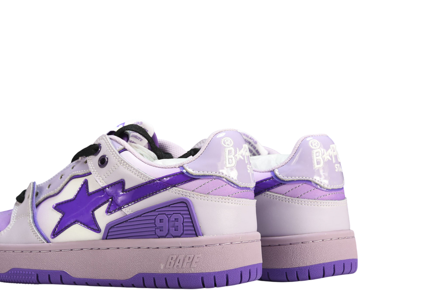 A Bathing Ape Bape SK8 Sta Purple Sneakers - Iconic Streetwear Style