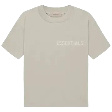 Fear Of God Essentials Smoke Grey Short Sleeve Cotton T-Shirt Relaxed Fit