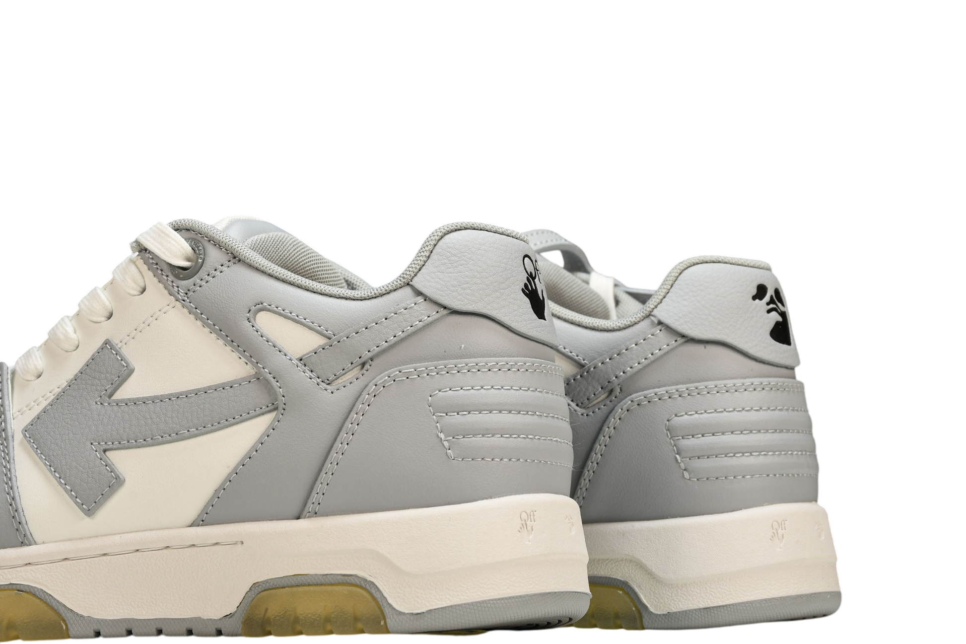 Off-White Out Of Office OOO Low-Top Sneakers Grey White Casual Shoes