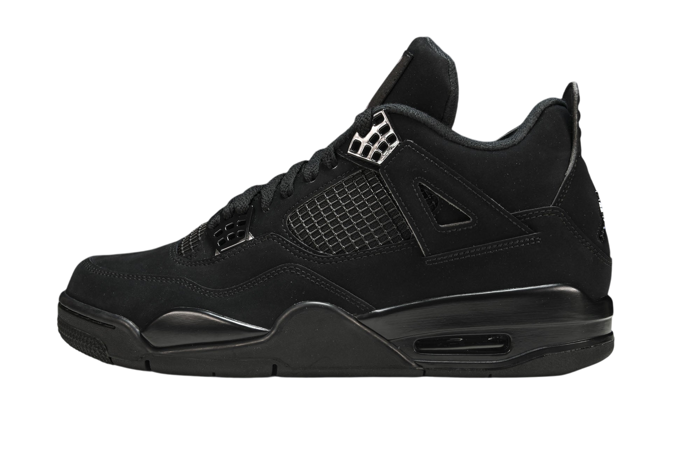 Air Jordan 4 Retro Black Cat 2020 Premium Suede Men's Iconic Sneakers