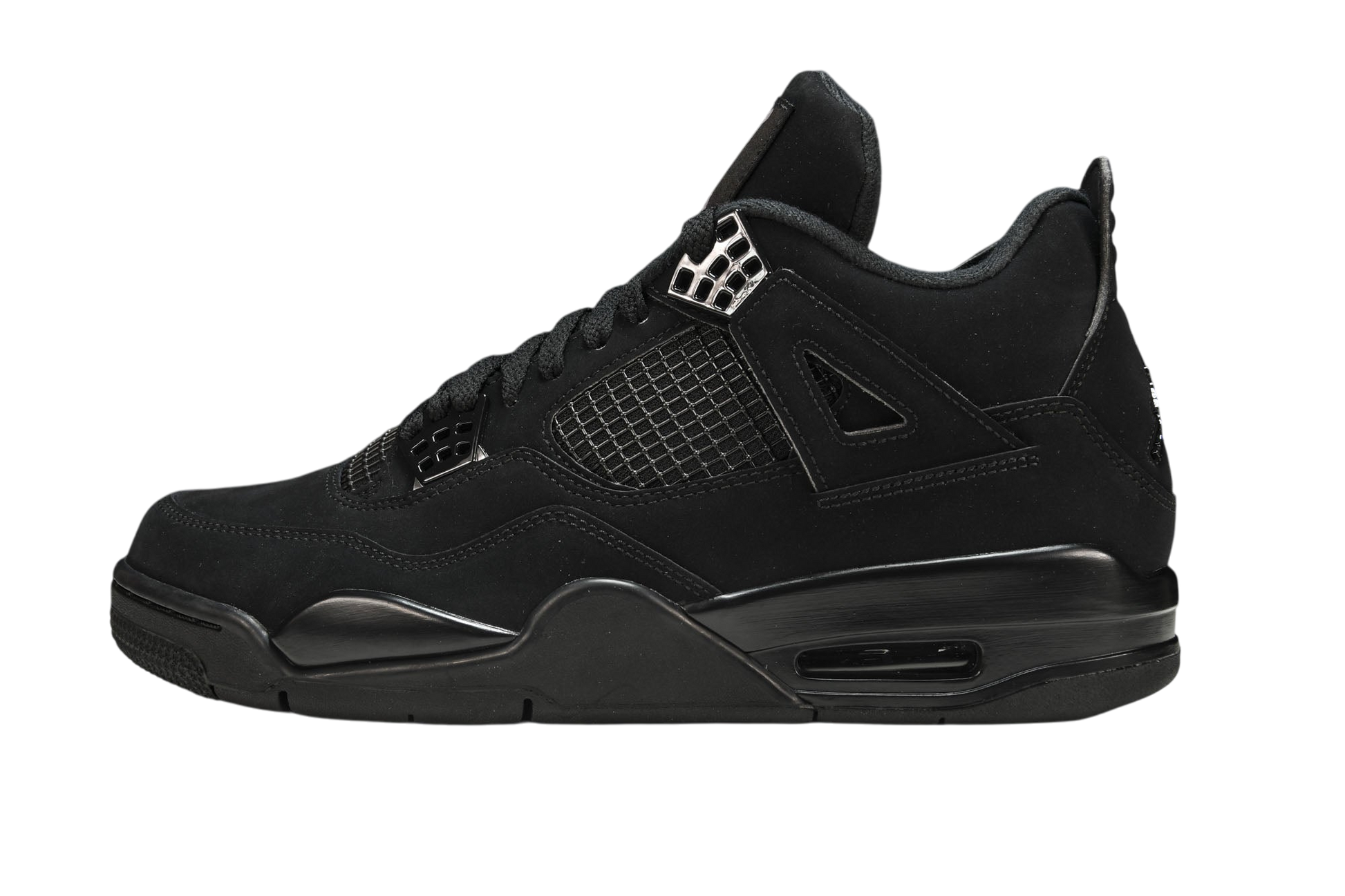 Air Jordan 4 Retro Black Cat 2020 Premium Suede Men's Iconic Sneakers
