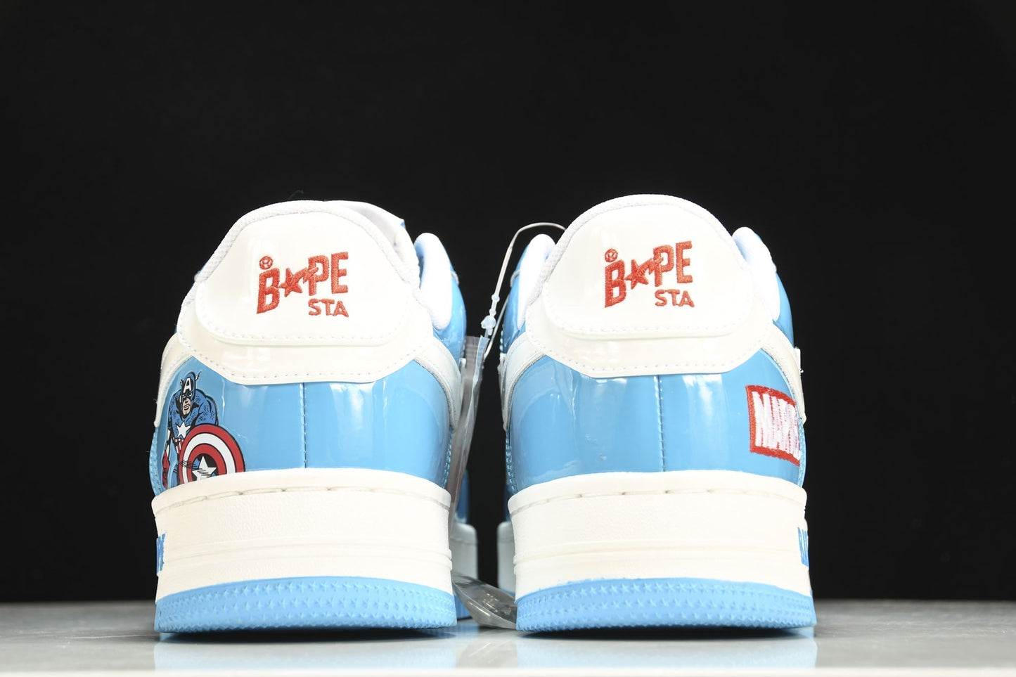 BAPE STA x Marvel Captain America Iconic Star Sneakers - Limited Edition Hero Footwear