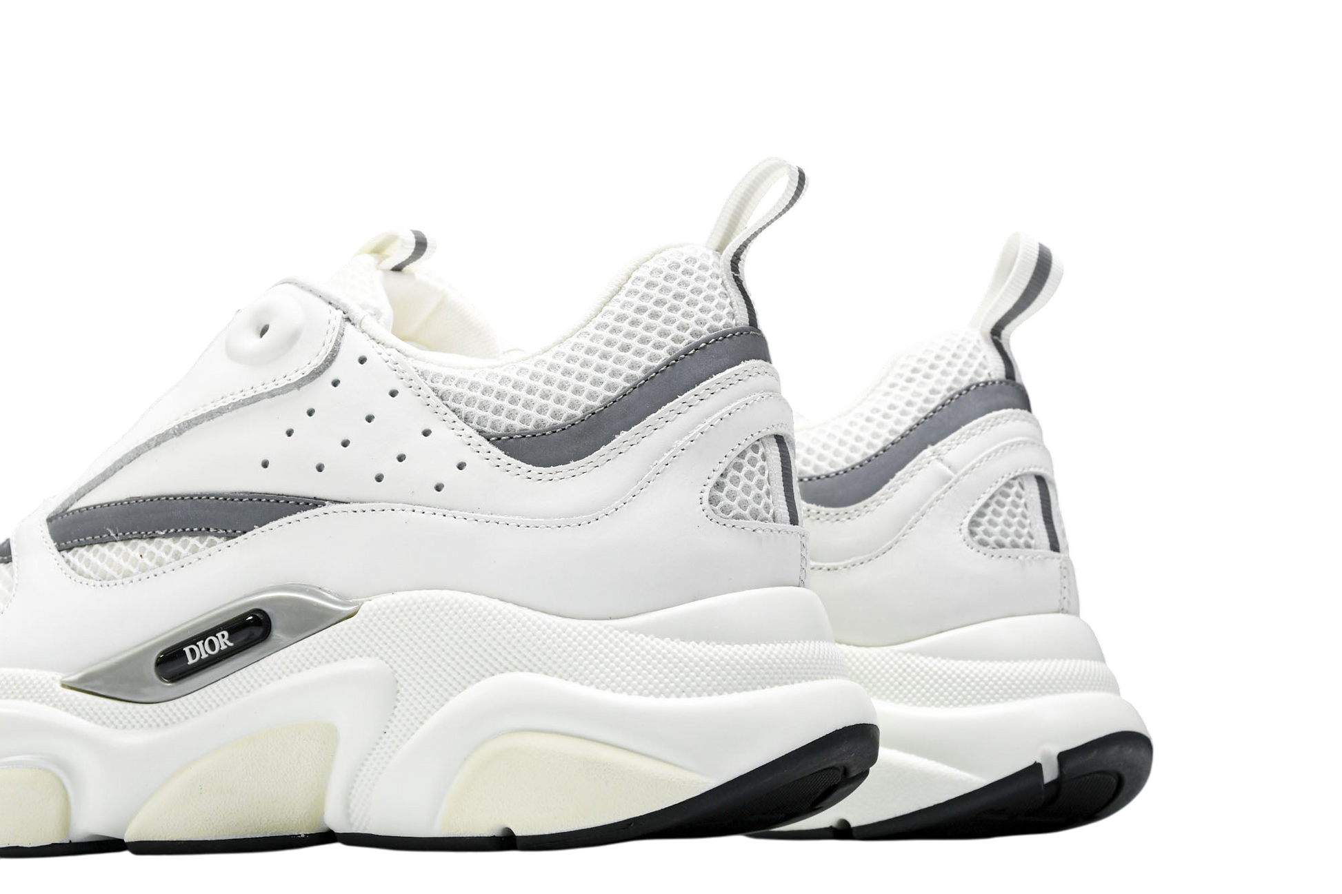 Dior B22 White Silver Luxury Sneaker - Premium Streetwear Athletic Design