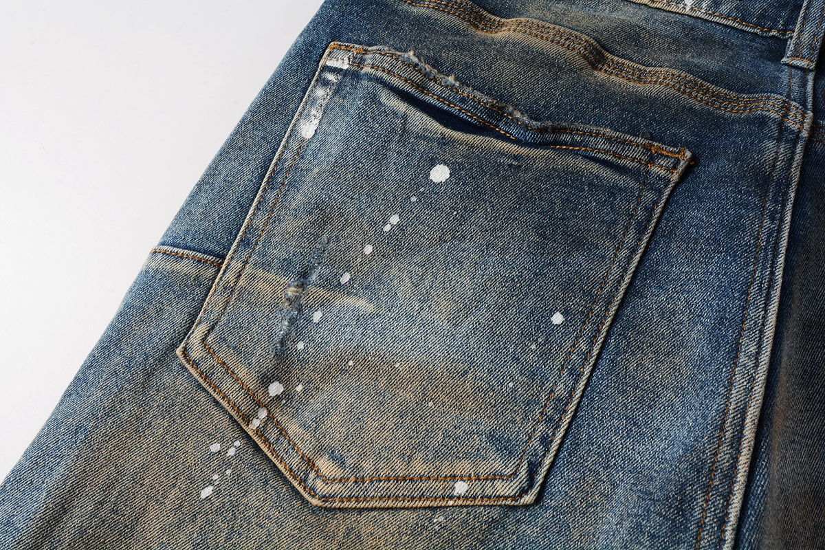 Purple Faded Slim Jeans