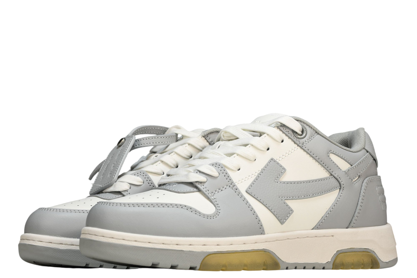 Off-White Out Of Office OOO Low-Top Sneakers Grey White Casual Shoes