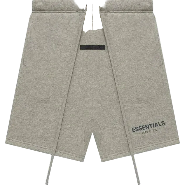 Fear of God Essentials Men's Dark Oatmeal Fleece Sweatshorts SS22 - Comfortable Streetwear