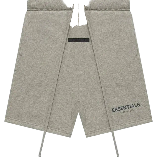 Fear of God Essentials Men's Dark Oatmeal Fleece Sweatshorts SS22 - Comfortable Streetwear