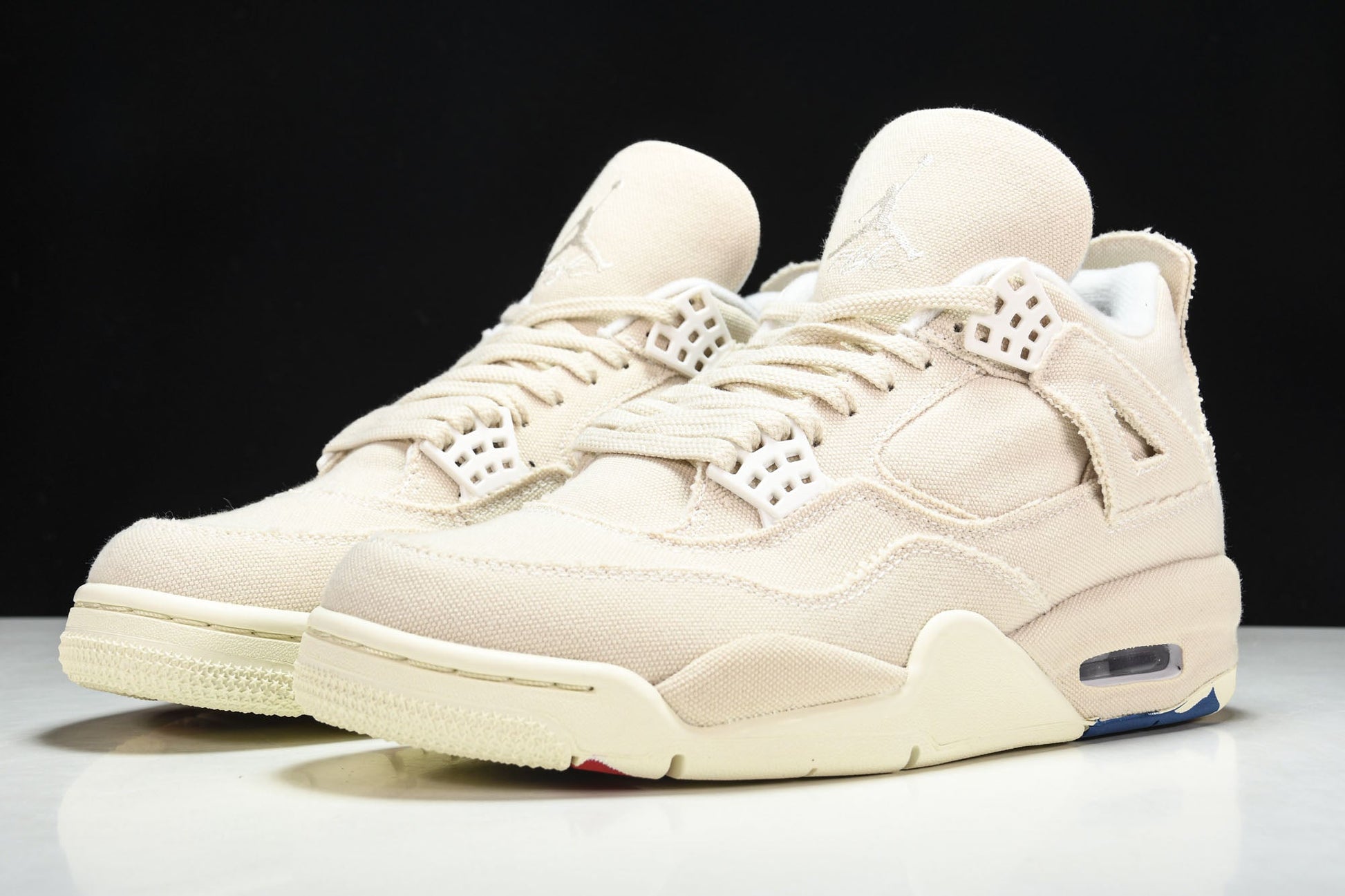 Air Jordan 4 Retro Blank Canvas Sneakers: Iconic Style, All-Day Comfort