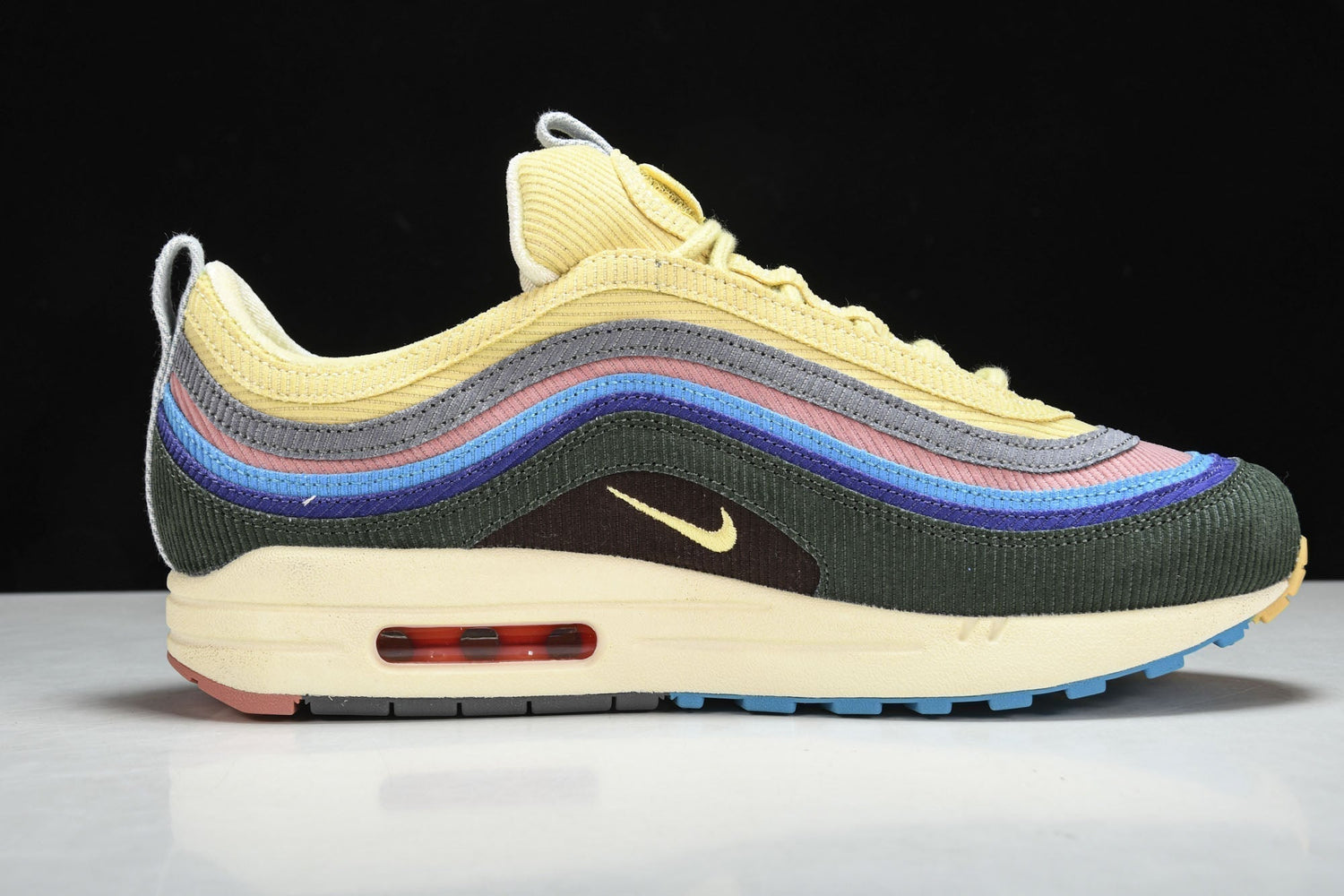 Nike Air Max 1/97 Sean Wotherspoon Multi-Color Corduroy Lifestyle Sneakers