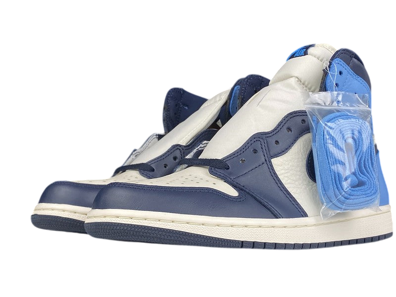 Air Jordan 1 Retro High Obsidian UNC: Premium Leather Basketball Sneakers