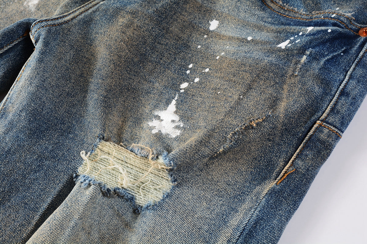 Purple Faded Slim Jeans