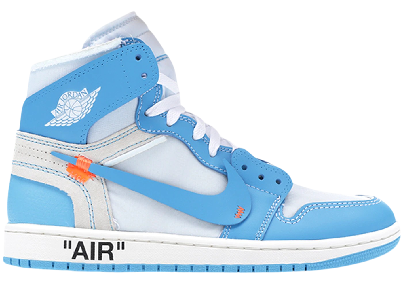 Nike Air Jordan 1 Retro High Off-White UNC Classic Basketball Shoes