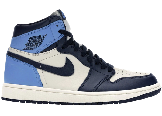 Air Jordan 1 Retro High Obsidian UNC: Premium Leather Basketball Sneakers