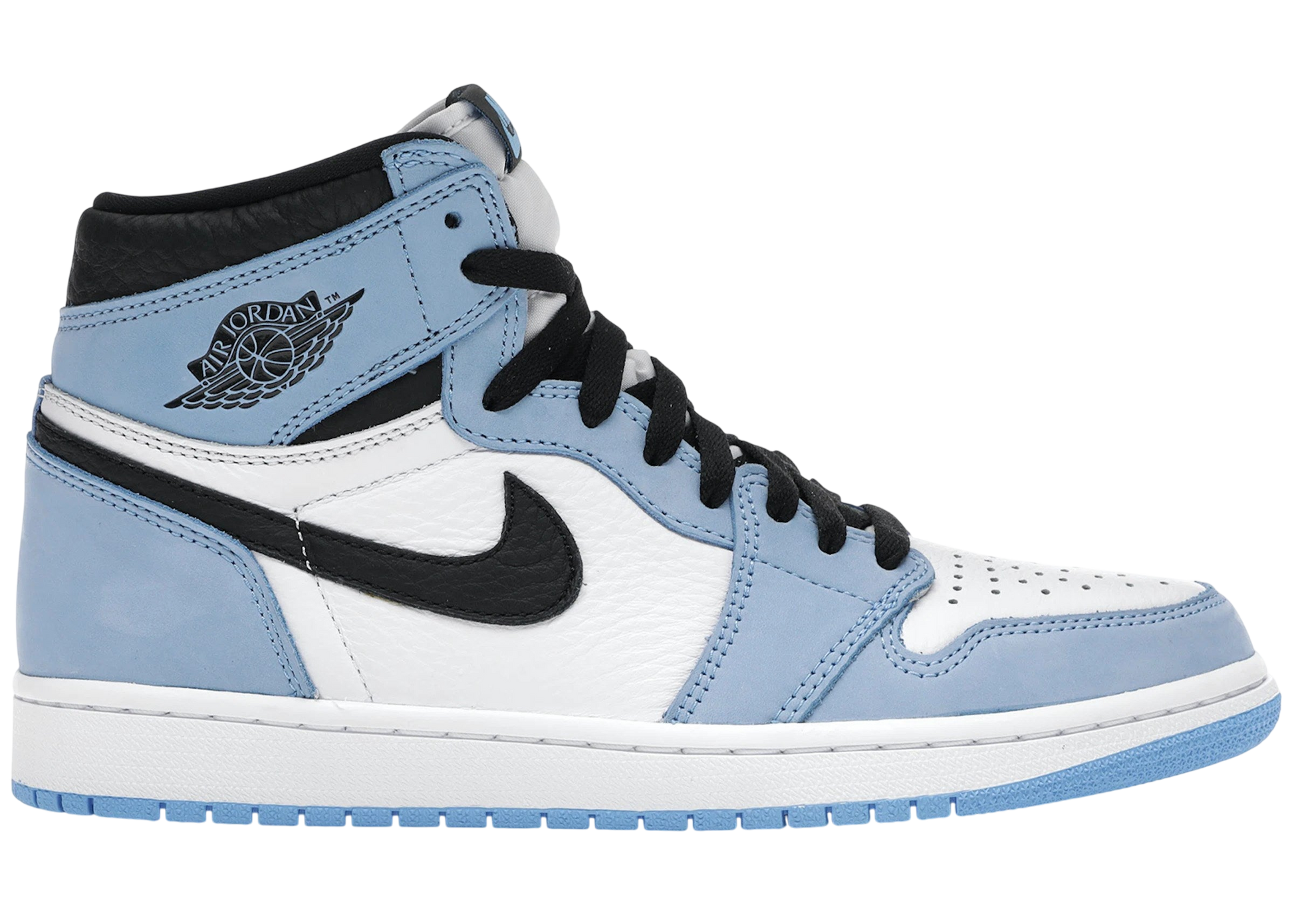 Air Jordan 1 Retro High University Blue Black White Iconic Sneakers