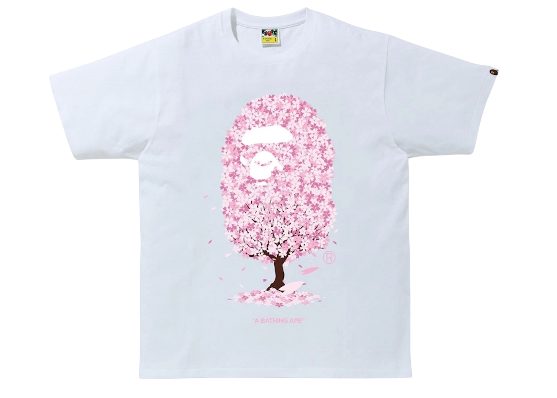 BAPE A Bathing Ape Sakura Tree Tee Casual Streetwear T-Shirt