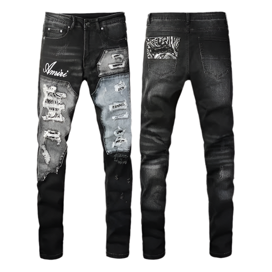 A jeans black and grey