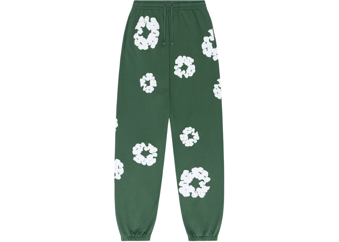 Denim Tears Cotton Wreath Green Sweatpants – Cozy, Stylish, Iconic Design