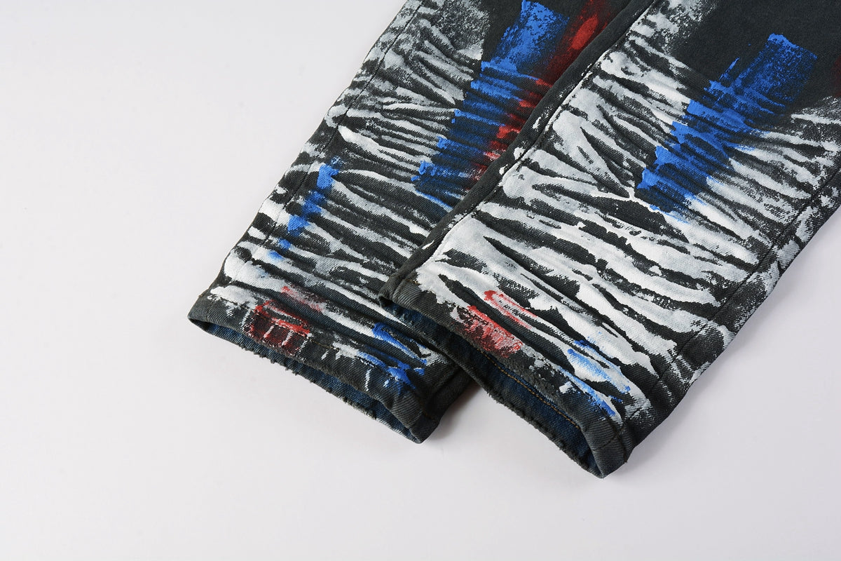 Purple Designer Jeans