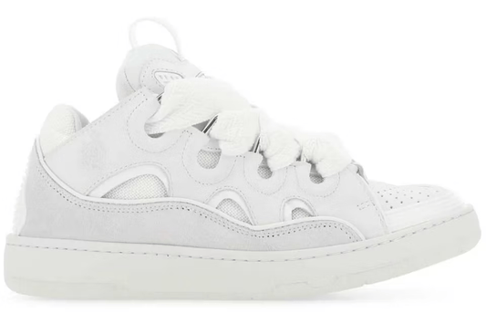 Lanvin Curb White Sneakers: Iconic Chunky Luxury, Premium Leather, Bold Statement Footwear