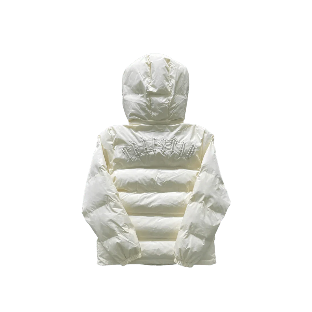 Cream Irongate Hooded Puffer Jacket - VDRXPLG🔌