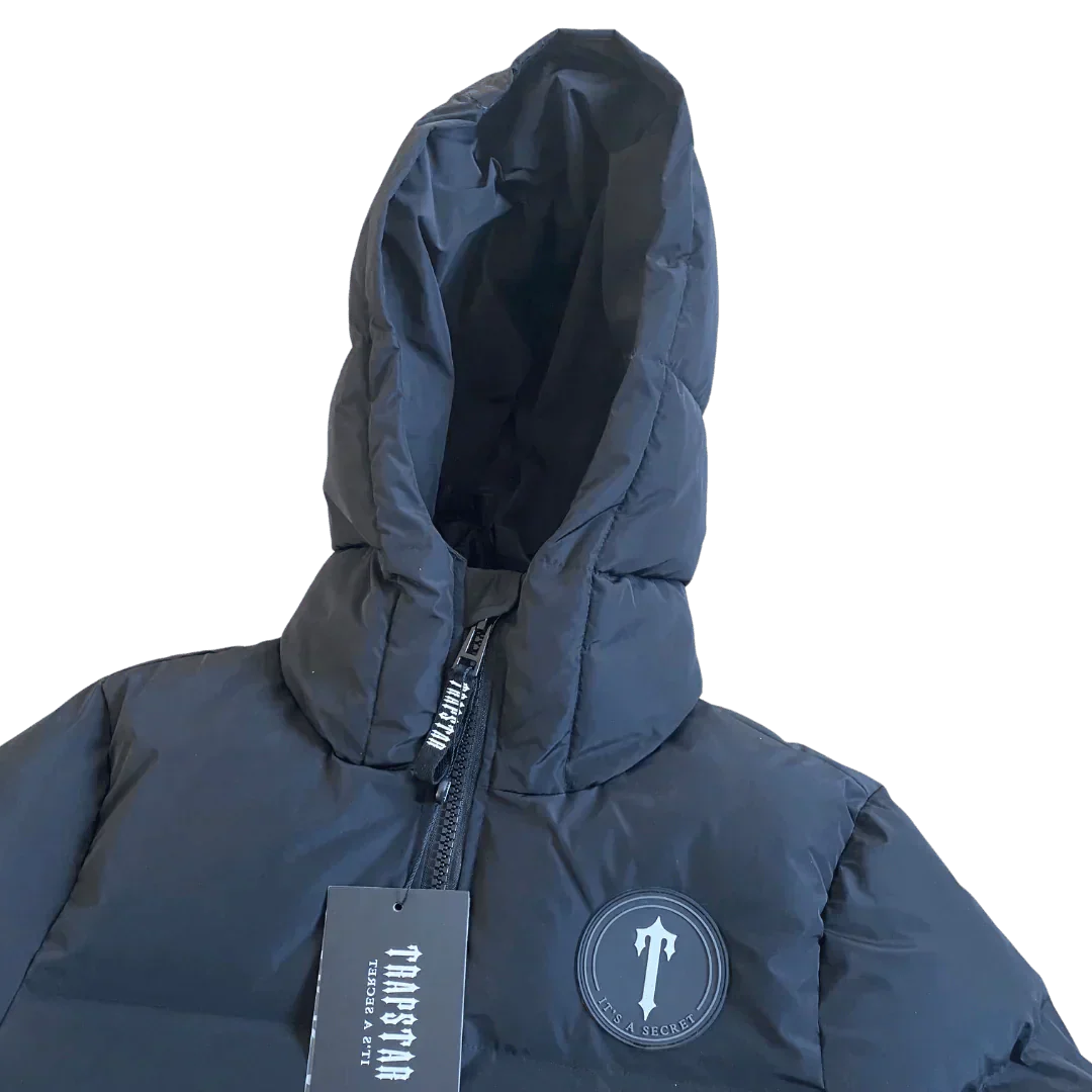 Black Irongate Hooded Puffer Jacket AW20 (Old Season) - VDRXPLG🔌