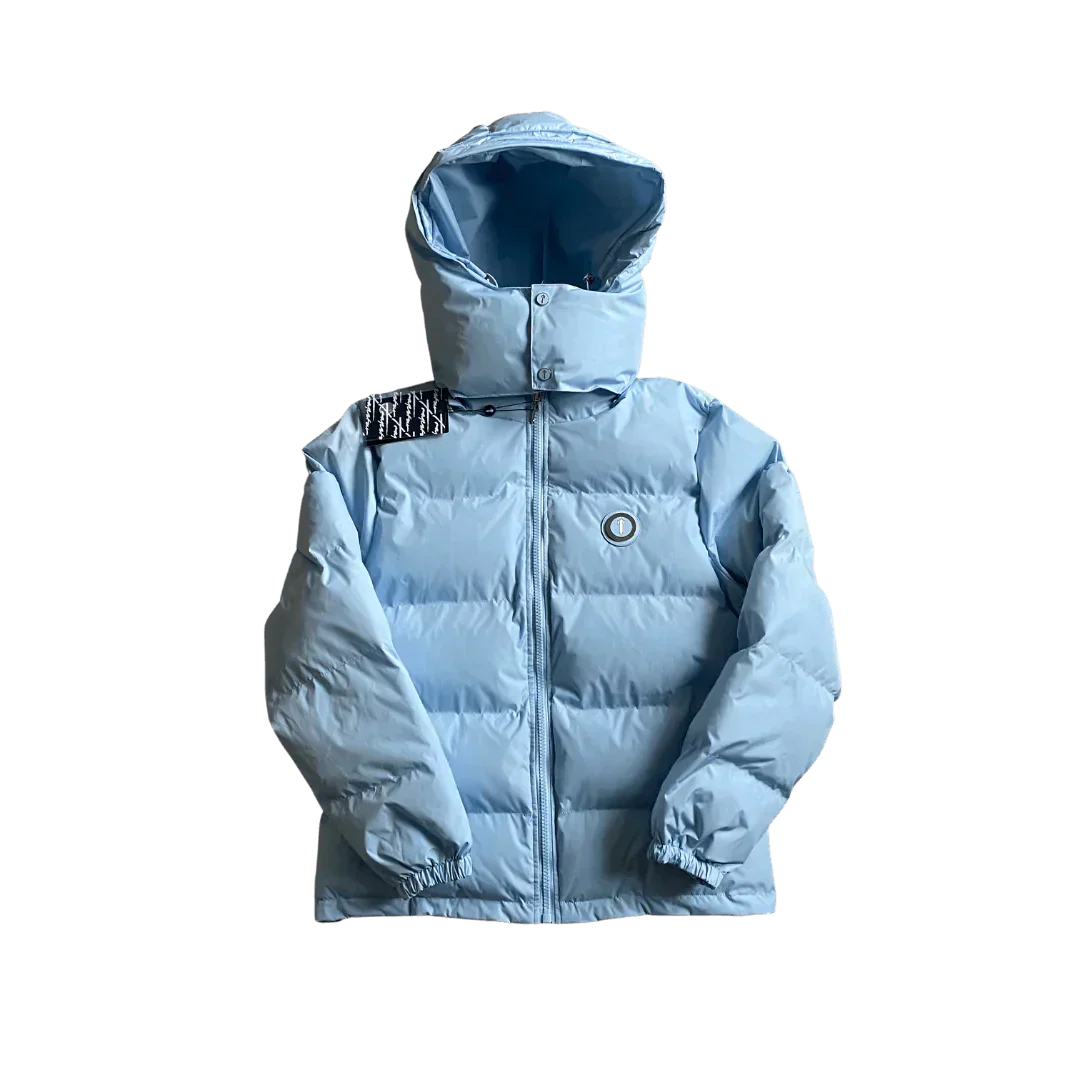 Ice Blue Irongate Hooded Puffer Jacket - VDRXPLG🔌