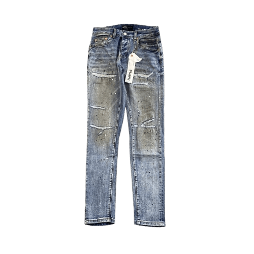 Purple Brand Men's Slim Fit Distressed Denim Jeans with Modern Edge