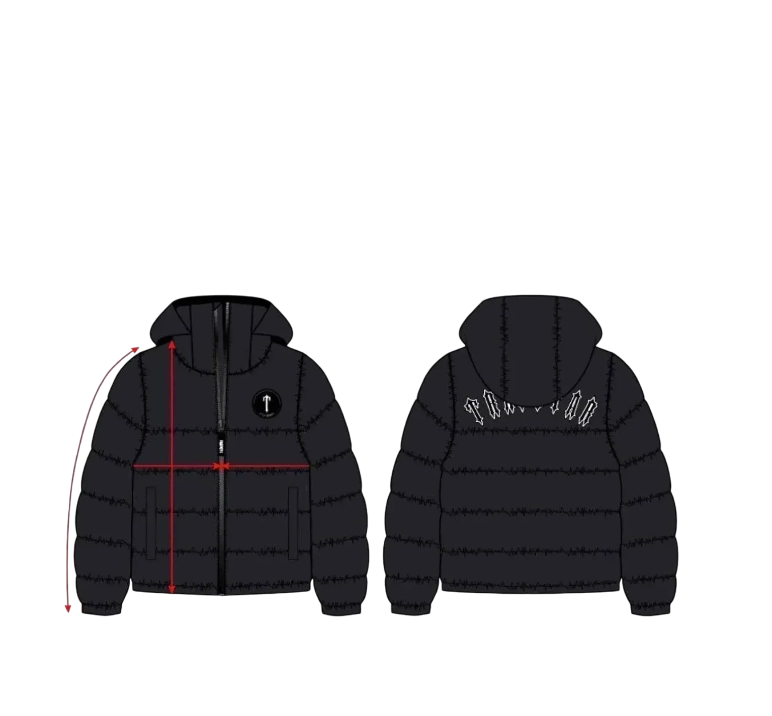 Dazzling Blue Irongate Hooded Puffer Jacket - VDRXPLG🔌